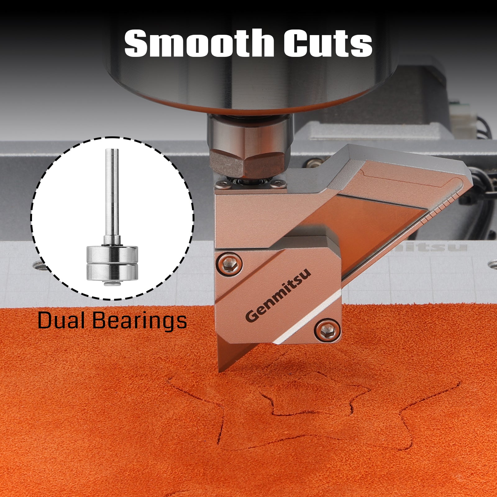 Drag Knife Cutter for CNC Router Machine, Precision 1/8in Shaft with Dual Bearings, Smooth Cutting Vinyl,
		Cardboard, Plastic, Rubber, 10PCS Blades Included | SainSmart