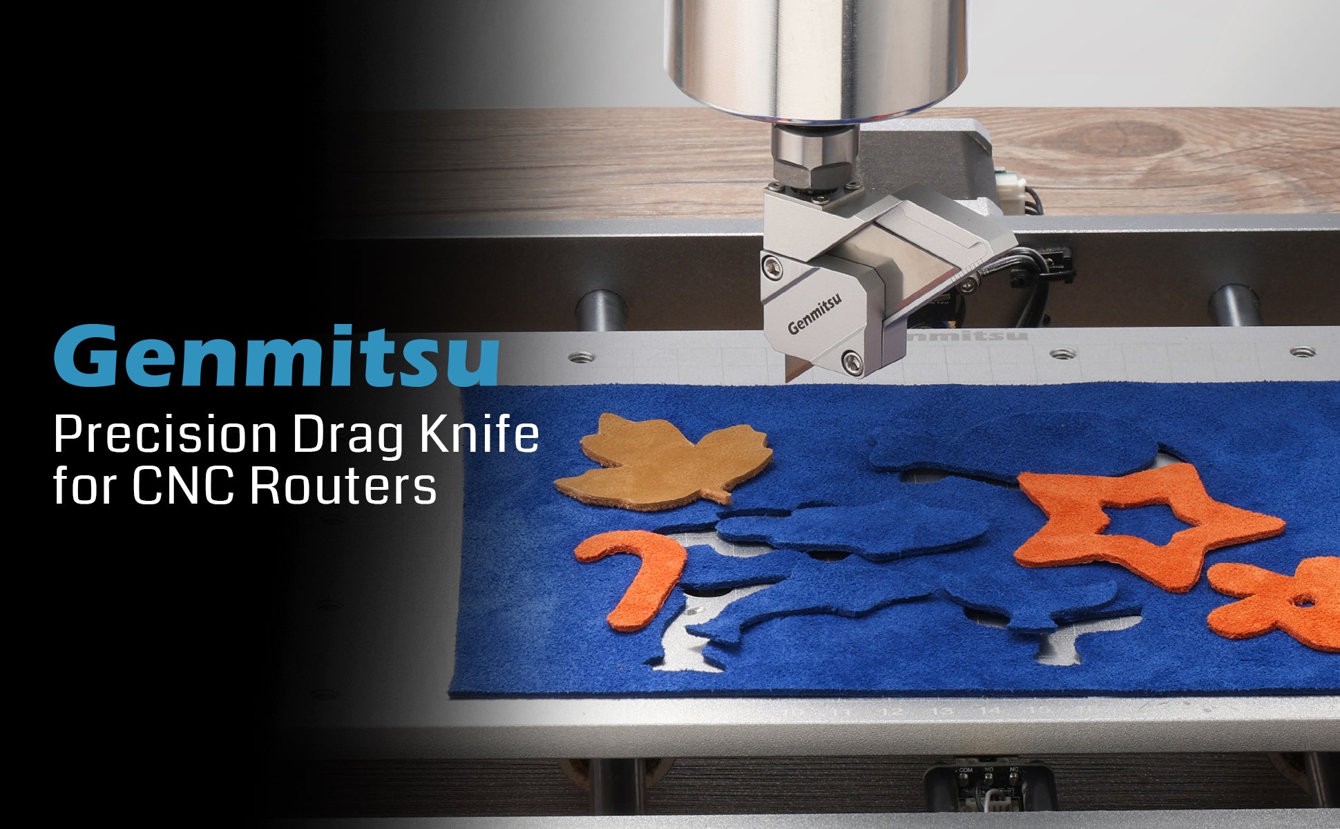 Drag Knife Cutter for CNC Router Machine, Precision 1/8in Shaft with Dual Bearings, Smooth Cutting Vinyl,
		Cardboard, Plastic, Rubber, 10PCS Blades Included | SainSmart
